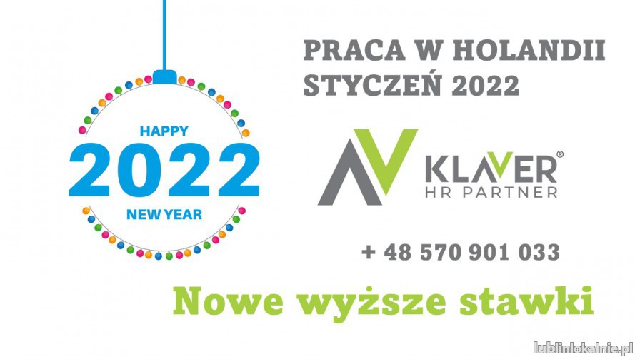Praca w Holandii- start styczeń 2022!!!
