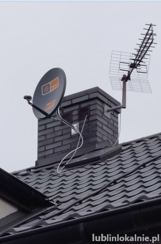 Montaż ustawianie anten satelitarnych i naziemnych DVB-T