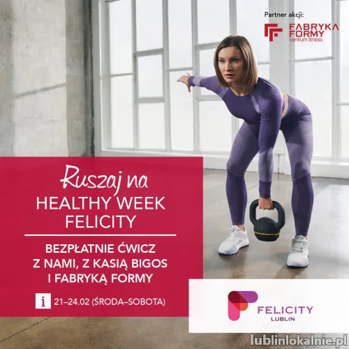 Healthy Week w Felicity Lublin