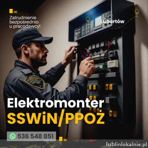 Elektromonter - Monter - SSWIN, KD, POŻ