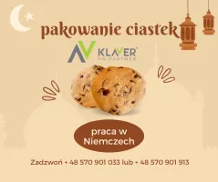 Pakowanie ciastek  praca w Niemczech Nowa oferta Klaver