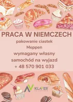 Pakowanie ciastek- praca w Niemczech- Nowa oferta Klaver