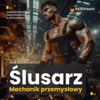 PRACA NIEMCY i ZAKWATEROWANIE  Ślusarz Mechanik przemysłowy