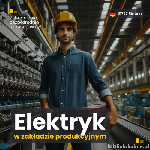 NIEMCY PRACA dla Elektryka z zakładzie produkcyjnym