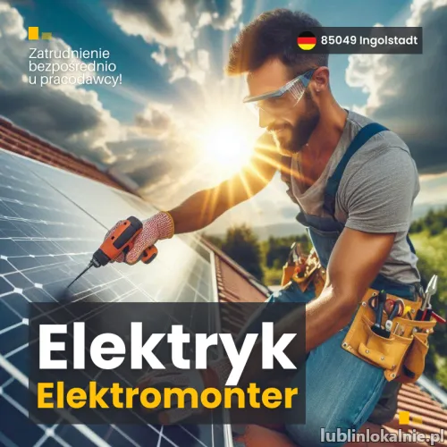 Niemcy Praca dla montera/ elektromontera- branża fotowoltaiczna