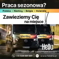 Hello Line Międzynarodowe Przewozy Osób Polska  Niemcy Holandia Belgia