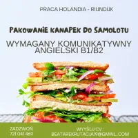Pakowanie kanapek do samolotu - praca w Holandii Rijndijk Pakowanie kanapek do samolotu - praca w Holandii Rijndijk