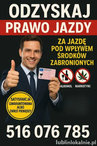 Straciłeś prawo jazdy za jazdę pod wpływem alkoholu lub innych środków