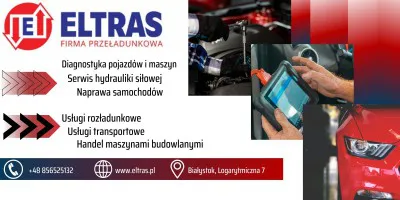 PRZEGLĄDY DIAGNOSTYCZNE NAPRAWA SERWIS HYDRAULIKI SIŁOWEJ ELTRAS BIAŁYSTOK PRZEGLĄDY DIAGNOSTYCZNE NAPRAWA SERWIS HYDRAULIKI SIŁOWEJ ELTRAS BIAŁYSTOK