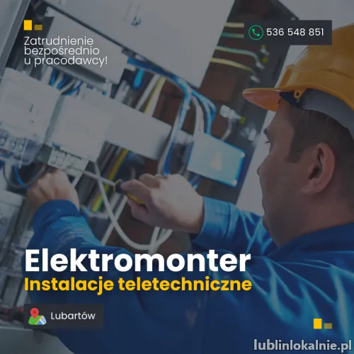 Elektromonter - Monter instalacji teletechnicznych